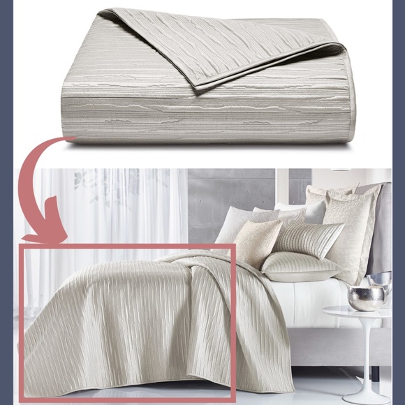 NIB Hotel Collection Silverwood Full/Queen Quilted Coverlet Blanket - Picture 11 of 12